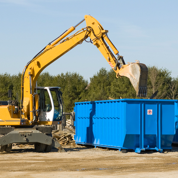 are there any restrictions on where a residential dumpster can be placed in Little Birch West Virginia